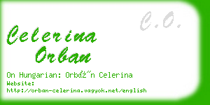 celerina orban business card